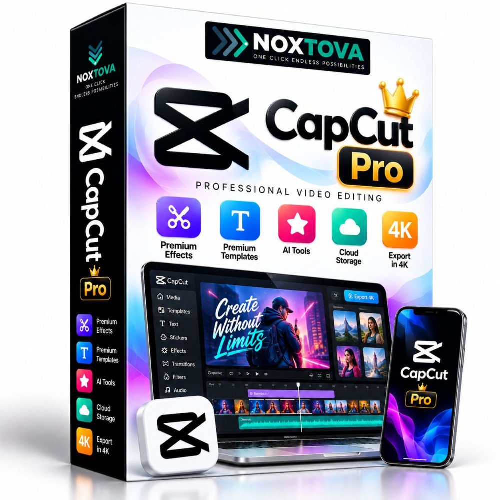 CapCut Pro – 1 Month, 6 Months & 1 Year Subscription