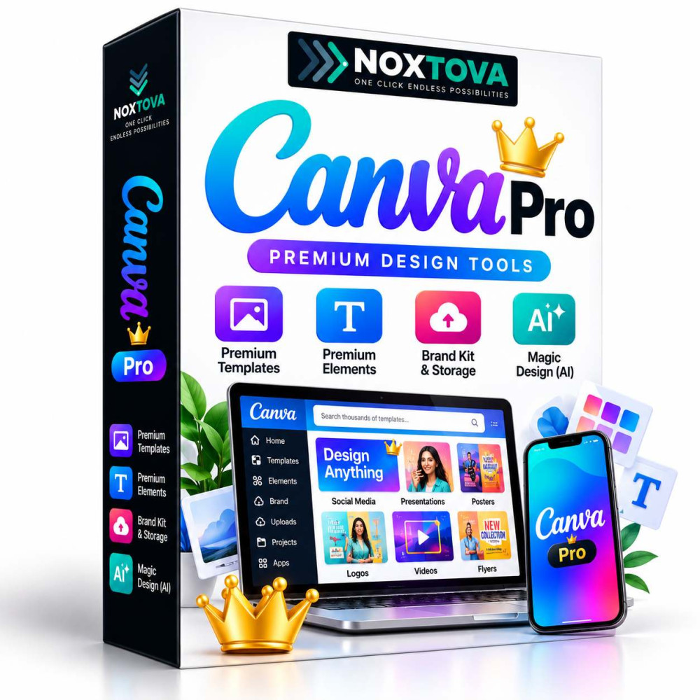 Canva Pro – 1 Month, 3 Months & 1 Year Subscription